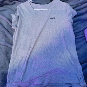 Pink tee L grey